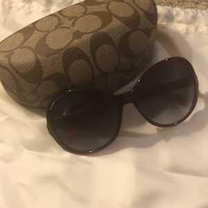 Like new Coach sunglasses with case included